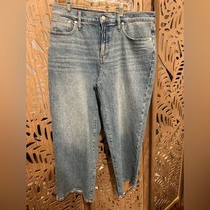 Madewell Perfect Vintage Wide Leg Jeans in Light Blue
